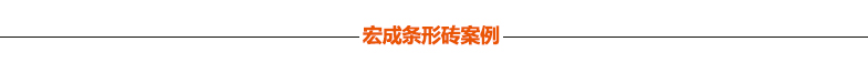 宏成條形磚案例 宏成條形磚案例
